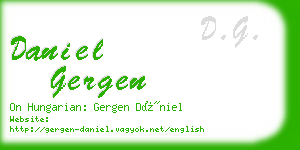 daniel gergen business card